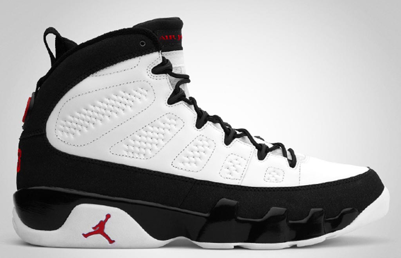 Air Jordan 9 Baskets, air-jordan-9-retro-white-black-2010